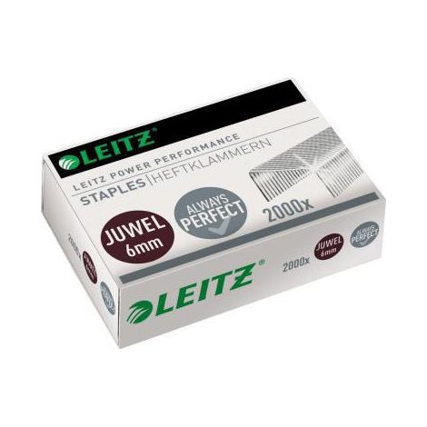 Heftklammer Juwel 6 mm Heftzange Juwel 3000 Metall verzinkt 2.000 St./Pack. (1/3)