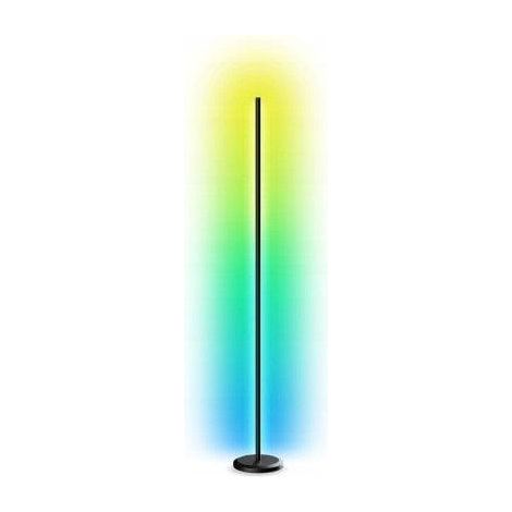 Lámpara de Pie Nanoleaf Negra 140 cm Brillo 1700 lúmenes