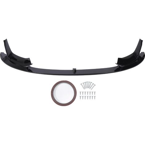 Kit de carrosserie d'aspect sportif noir brillant de séparateur de becquet de lèvre de pare-chocs avant pour F82 F83 M4 F80 M3 (1/5)