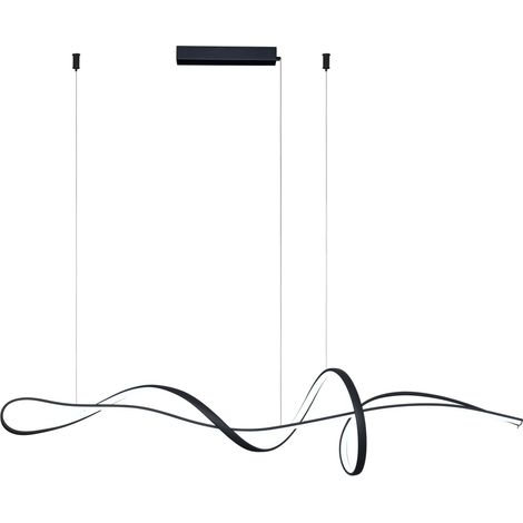Lampada a sospensione lineare MILA Italux nera LED 40W (1/3)
