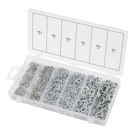 Ks Tools – Assortiment de rondelles élastiques 1200 pcs – Norme DIN 127 – Pour applications automobiles et industrielles – Mallette de rangement incluse (1/5)