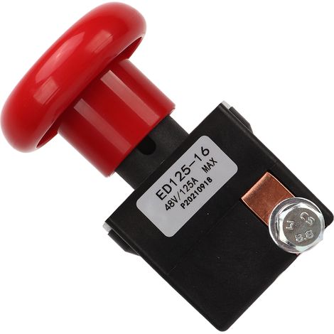 Not-Aus-Schalter 48V 125A Metalllegierung ED125‑16 Stoppknopf Passend für die meisten Gabelstapler (1/5)