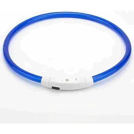 Collar luminoso - Collar LED para perro - El collar se puede cargar mediante USB (separado por separado) - M - Naranja (1/5)