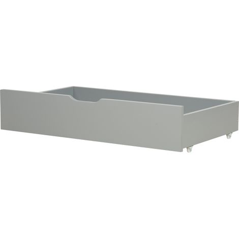 Conjunto de 2 cajones de madera de pino gris almacenaje ruedas Rumilly