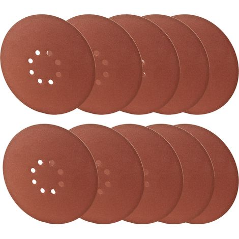 Schleifscheibe 225mm P180 10x Klett Schleifscheiben Stahl Metall Kunststoff Holz (1/3)