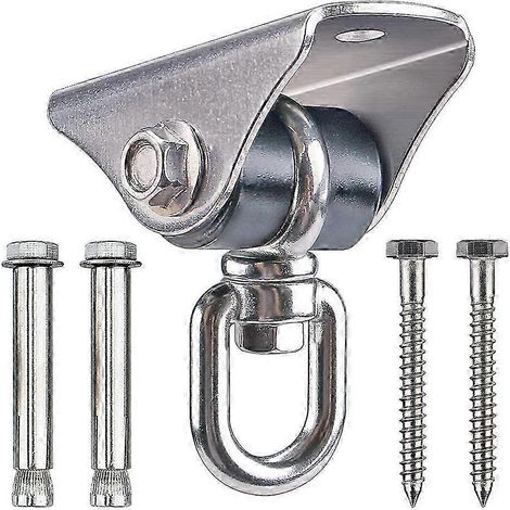 Support de balançoire silencieux 25-26, rotation à 360°, acier inoxydable, capacité de 1000 lb pour balançoire, hamac, sac de sable de yoga,