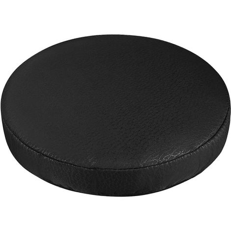 Housse de coussin de siège de tabouret de bar élastique épaisse, housse de tabouret pratique, protection de chaise ronde pour la maison et le magasin - Noir (Diamètre 35 cm)-35cm-Black