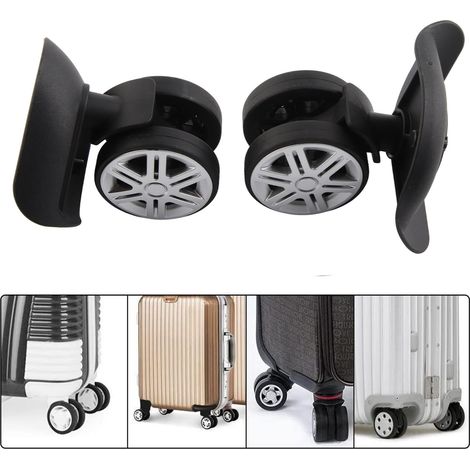 1 Paire de Roues de Remplacement pour Valise, Roulettes Pivantes Silencieuses pour Réparation de Bagages (1/5)