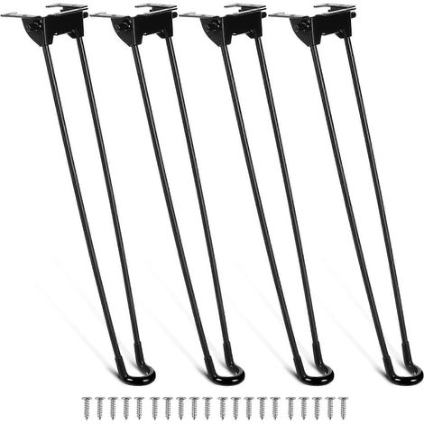 Pieds de table pliables en fer forgé, ensemble de 4 pièces pour meubles. (1/5)