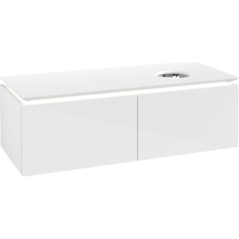 VB WTUS Legato 1200x380x500mm avec Bel. 2 extraits WT re Blanc brillant (1/2)