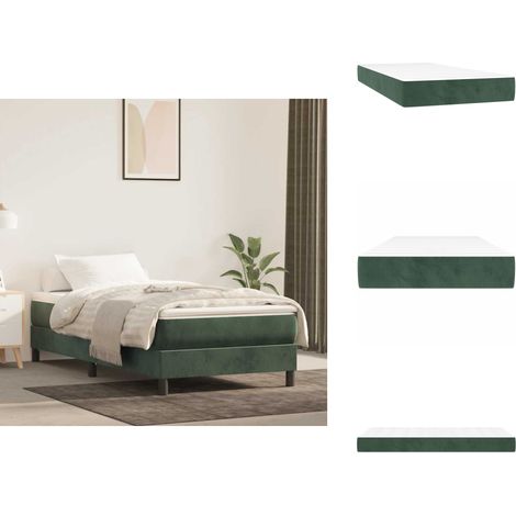 Matelas à ressorts ensachés pour enfants 80x160 cm velours - Matelas À Ressorts Ensachés Pour Enfants - Matelas - Meuble De Chambre À Coucher - Matelas De Lit (1/5)