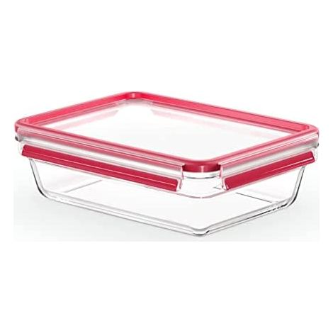 Emsa Clip & Close Vetro Contenitore Ermetico 2L Rosso (1/5)
