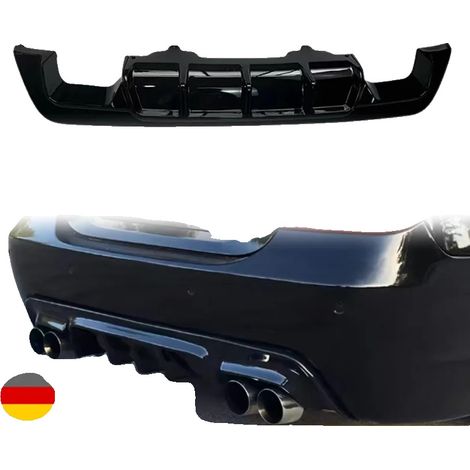 Diffuseur de pare-chocs arrière, plastique ABS de haute qualité, remplacement direct, noir (1/5)