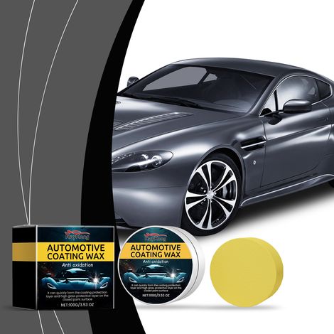 Car scratch coating paste, car paint polishing, maintenance, stain prevention, paint repair, stain removal, and scratch removal wax -- 100g + sponge (1/5)