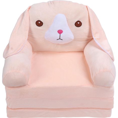 Canapé-lit pliable pour enfants, rose, motif chien, extensible, en éponge, doux et pliable, idéal pour la maison, l'hôtel ou la crèche, 3 couches (1/5)