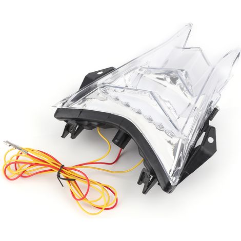 Komplettes LED-Rücklicht mit Blinker, klare Linse, kompatibel mit S1000R, S1000RR und HP4, Motorrad-Blinker (1/5)