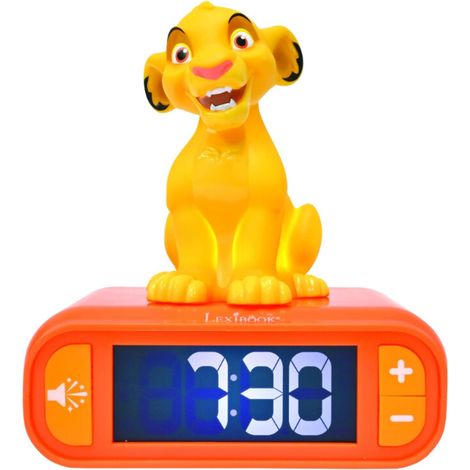 König der Löwen 3D-Wecker Mit Nachtlicht und Simba-Sounds (1/4)