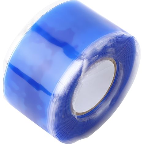 Ruban adhésif industriel en silicone bleu ignifugé et imperméable, 0,5 mm x 25 mm x 3 mètres (1/5)