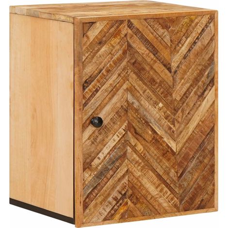 Hängeschrank mit Tür Braun 38 x 33,5 x 48 cm Massivholz Mango vidaXL
