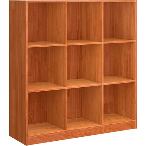 Maison Exclusive - Bücherregal Wachsbraun 104 x 33 x 110 cm Massi