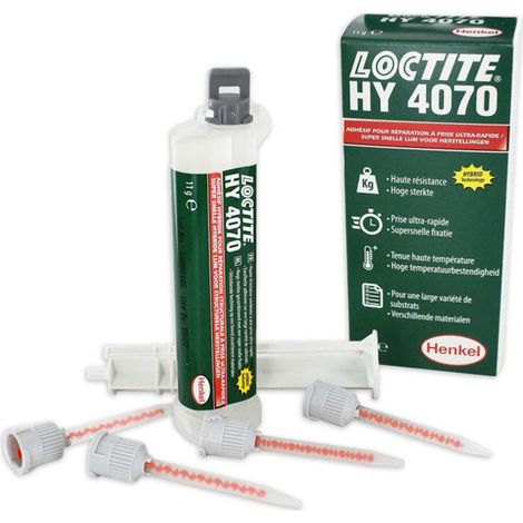 Loctite – Adhésif hybride de réparation ultra-rapide 11g – Pour plastiques, caoutchoucs et métaux – Résistance -40°C à +100°C – Prise en 30/45 min