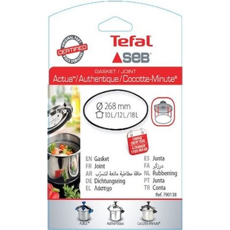 Joint en silicone pour autocuiseur 10/22L – Compatible Actua, Authentique, Cocotte Minute – Fermeture hermétique – Préservation des saveurs – Hobbytech