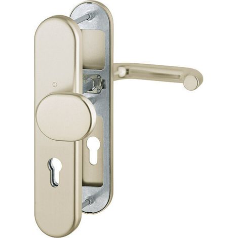 Hoppe Schutzgarnitur Paris 86G/3331/3310/138L Alu.F2 72mm 42-47mm
