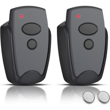 Télécommande pour porte de garage 868,3 MHz - Compatible avec Marantec D302-868, D304-868, D382-868, D384-868, D384-868, D323-868, 2 canaux, 2 pièces