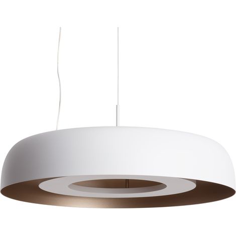 Lámpara Colgante LED 18W Acero Cancot Blanco Mate
