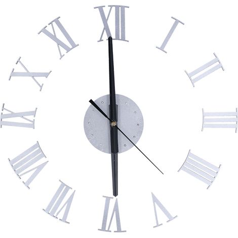 Horloge murale chiffres romains, horloge silencieuse sans cadre, horloge DIY, horloge murale minimaliste, décoration moderne maison et bureau, horloge acrylique (modèle : DIY004) (1/5)