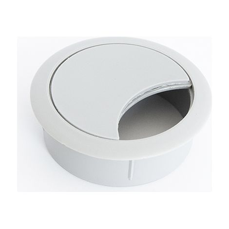 Passacavo in plastica grigio chiaro da 60 mm SANS MARQUE