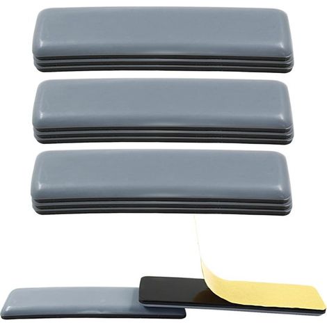 20 feltrini rettangolari per mobili, feltrini autoadesivi, Magic Sliders, protezioni per pavimenti, feltrini per divani per moquette, parquet e piastrelle, 25 x 100 mm (1/5)