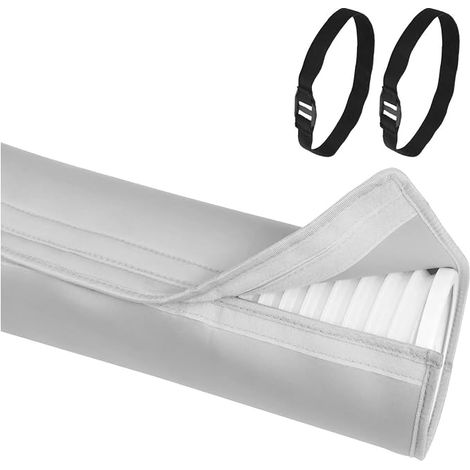 Copertura protettiva per tubo di scarico del condizionatore, impermeabile, antipolvere, termoisolante, portatile, protezione contro tutte le condizioni atmosferiche. (1/5)