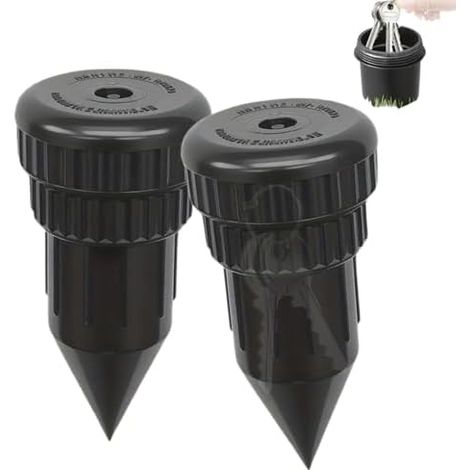 Lot de 2 cachettes à clés pour l'extérieur, coffre-fort caché pour jardin et terrasse, cachette secrète étanche et résistante aux intempéries pour clés, argent ou petits objets (1/5)