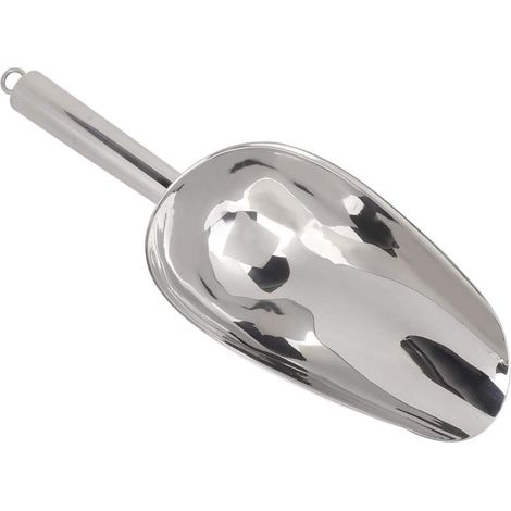 Pelle à Farine en Acier Inoxydable, 1pc 18oz en Acier Inoxydable Multifonctionnel Glace Alimentaire Scoop Grains De Café Pelle De Fruits Secs pour Sucré, Nourriture, Farine Et Plus (1/5)