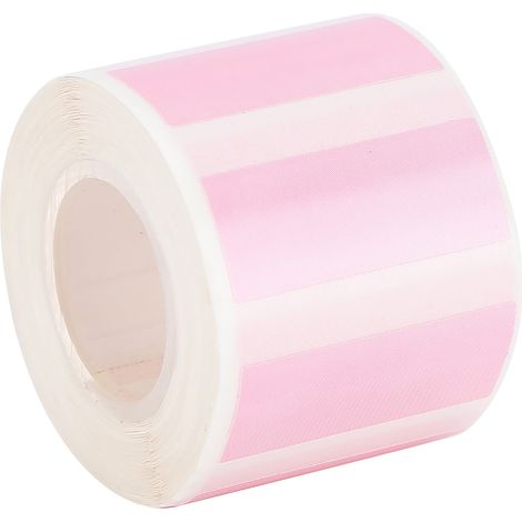 Étiquettes thermiques 30 x 12 mm, imperméables et résistantes à l'huile, pour imprimantes de bureau EQ11 Rose (1/5)
