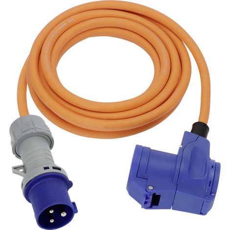 Brennenstuhl 1167650303 Strom Camping-CEE-Verlängerungskabel   Blau, Schwarz, Grau, Orange 3 m H07RN