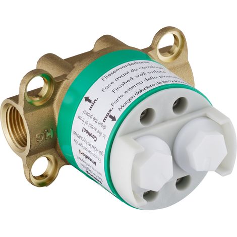 Cuerpo básico hansgrohe para termostato de dos manijas de (1/4)