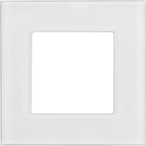 Plaque de finition Maclean mce730w verre résistant rayures blanche 86x86 mm (1/5)