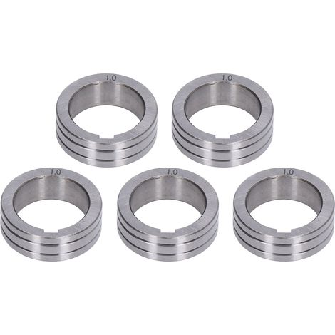 Lot de 5 galets d'avance fil pour poste à souder BINZEL, rainure 0,8-1,0mm, guide d'alimentation (1/5)
