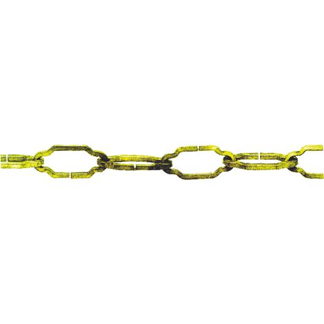 CATENA PER LAMPADARI QUADRA  ottonata 25.00 metri
