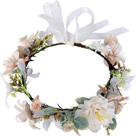 Diadema ajustable con forma de flor de camelia, accesorio para el cabello para mujeres, ideal para bodas, festivales y fiestas. Diseño delicado y elegante. (1/5)