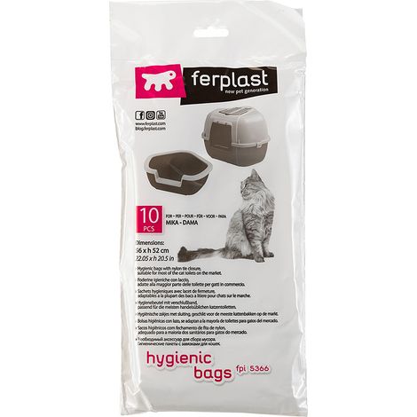 Ferplast FPI5366 Sachets hygiéniques pour litières Mika et Dama. Variante FPI 5366 - Misure: 56 x h 52 cm - (1/2)
