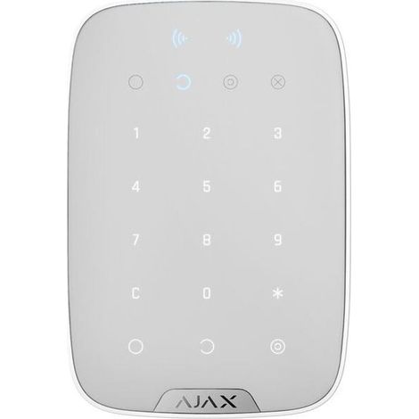 Ajax – Clavier sans fil 868 MHz Jeweller – Certificat grade 2 – Modes armé, partiellement armé, désarmé – Alimentation 4 piles AA 1.5 V