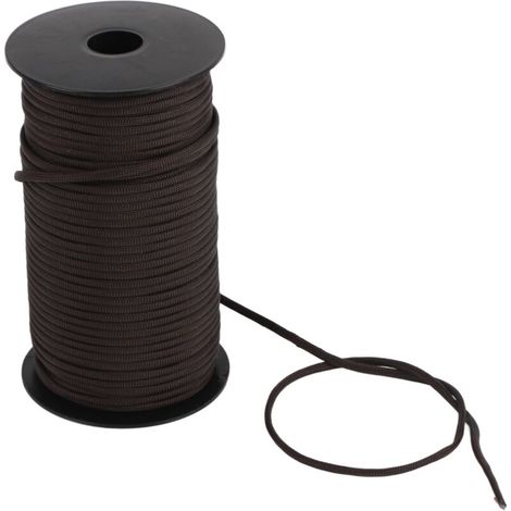 Corde de Survie 100m pour Escalade Randonnée Urgence Secours (Marron Foncé) (1/5)