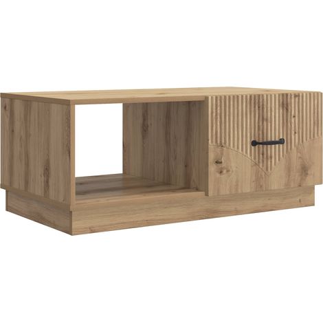 vidaXL Tavolino da salotto Rovere Artigianale 90 x 50 x 37 cm