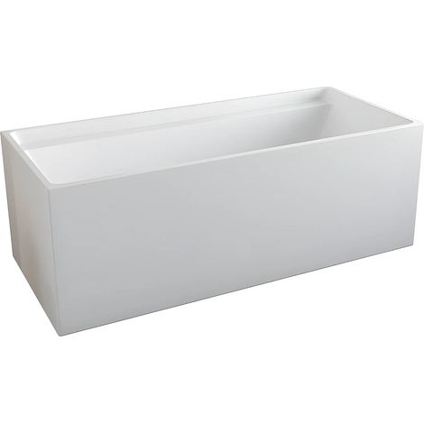 Vasca da bagno freestanding rettangolare 280 L 170 x 75 x 60 cm Bianco Acrilico - ASPIUS