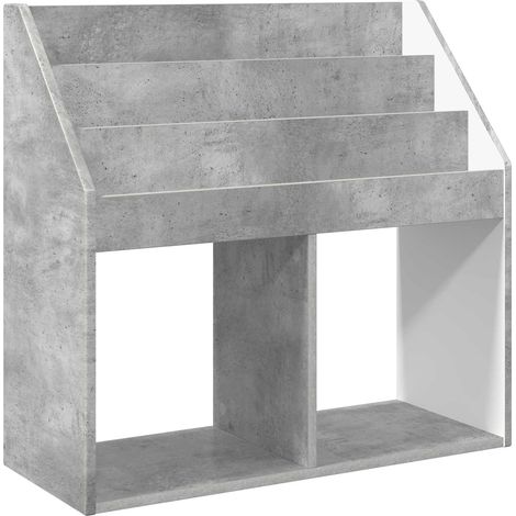 Libreria per Bambini Grigio cemento 72,5 x 29,5 x 69 cm vidaXL