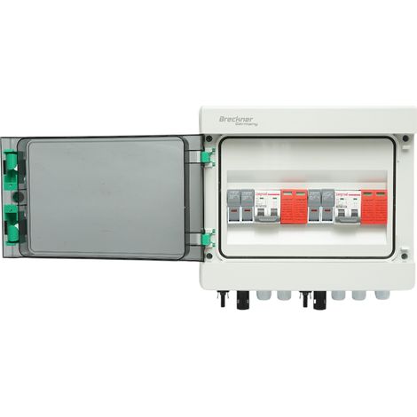 Pannello fusibile CC da 10 KW dotato di sistema ON/OFF GRID a 2 stringhe Breckner Germany (1/5)