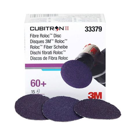 3M 33379 DISCHI ABRASIVI CUBITRON II ROLOC GRANA 60+ PEZZI 15